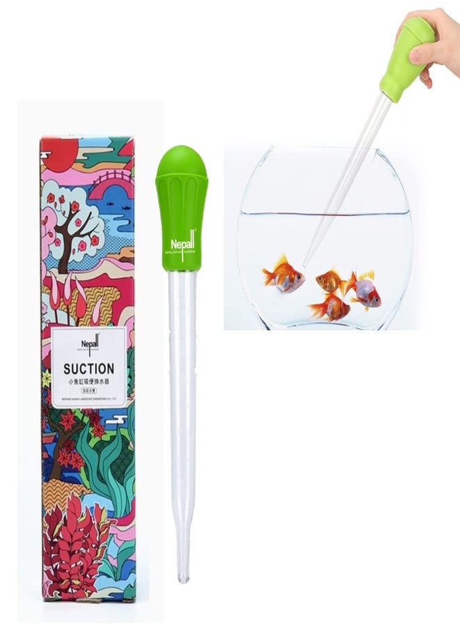 VAYINATO Nepall Nyn-002 Acrylic Manual Small Fish Tank Suction Water Changer,Dropper Pipette Turkey Baster Fish Waste Remover,Aquarium Gravel Cleaning Straw Aquarium Tool,45Ml - Image 1